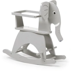 CHILDHOME Schaukelelefant Mit Bügel Grau