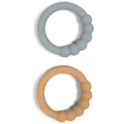 Filibabba Silikon Beißring 2er-Pack - Silt Green