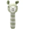 NatureZoo Of Denmark Gehäkelte Rassel Lama, Hellgrün