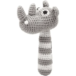 NatureZoo Of Denmark »gehäkelte Rassel Nashorn, Grau«