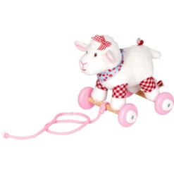 SPIEGELBURG COPPENRATH Lämmchen Auf Holzrollen BabyGlück