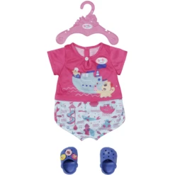 Zapf Creation BABY Born® Bath Pyjamas & Clogs 43 Cm